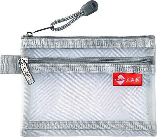 Double-Layer Mini Zipper Bag for Men | Card Holder | Driver's License Pouch | Coin Holder | Banknote Holder | V1188-MS101-00285-1