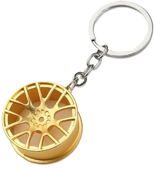 Rim Keychain | Car Key Holder | Rim Keychain | Universal | Car Accessories | Gold V1188-MS101-00287-1