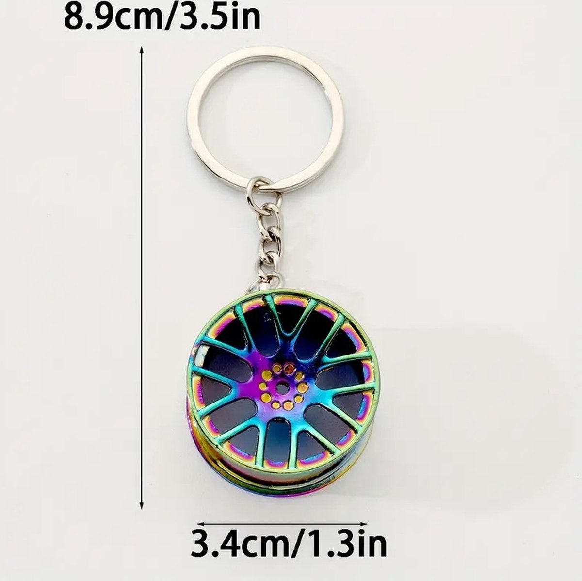 Rim Keychain | Car Key Holder | Rim Keychain | Universal | Car Accessories | Gold V1188-MS101-00287-1
