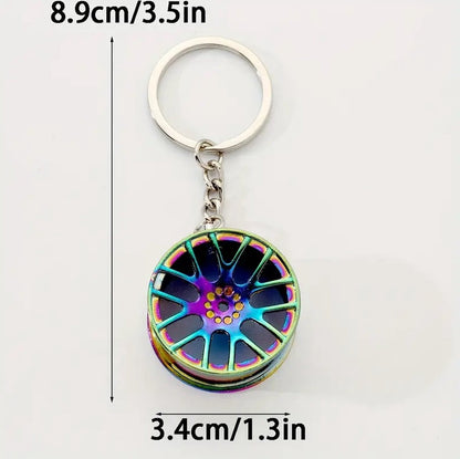 Rim Keychain | Car Key Holder | Rim Keychain | Universal | Car Accessories | Gold V1188-MS101-00287-1