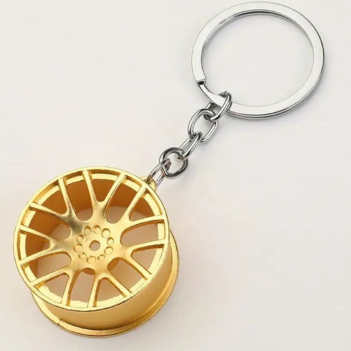 Rim Keychain | Car Key Holder | Rim Keychain | Universal | Car Accessories | Gold V1188-MS101-00287-1
