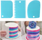 Dough Scraper | Cake Scraper | Dough Cutter | Dough Scraper | 3-Piece | Blue V1188-MS101-00292-1