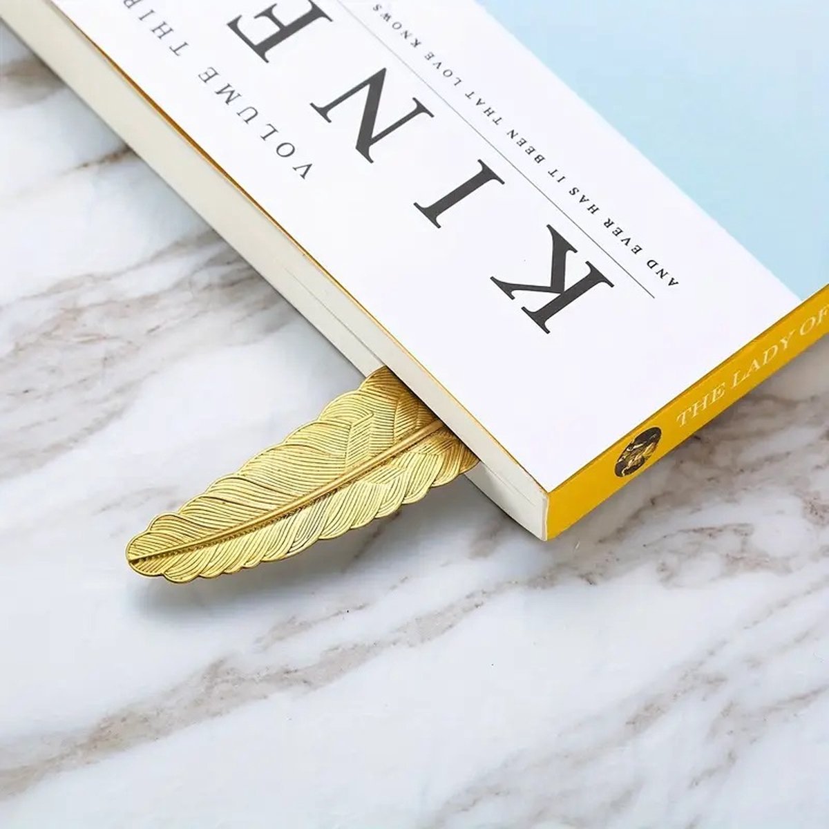Feather Shaped Bookmark | Bookmark | Bookmark | Metal | 11.4 cm | Silver V1188-MS101-00294-1