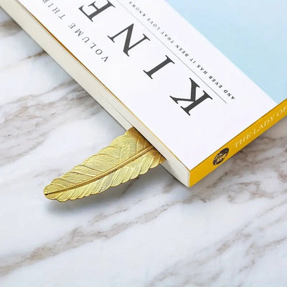 Feather Shaped Bookmark | Bookmark | Bookmark | Metal | 11.4 cm | Silver V1188-MS101-00294-1