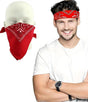 Bandana | Unisex | Farmer's Handkerchief | Headband | Red V1188-MS101-00298-1