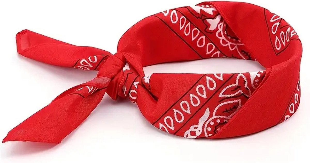 Bandana | Unisex | Farmer's Handkerchief | Headband | Red V1188-MS101-00298-1