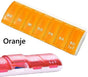 Pill Box | Pill Box | Medicine Box | Pill Box | 7 Days | 1 Week | Monday to Sunday | Orange V1188-MS101-00304-1