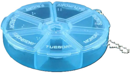 Pill box | Pill box | Medicine box | Tablet dispenser | Pill box | 7 days | Blue V1188-MS101-00309-1