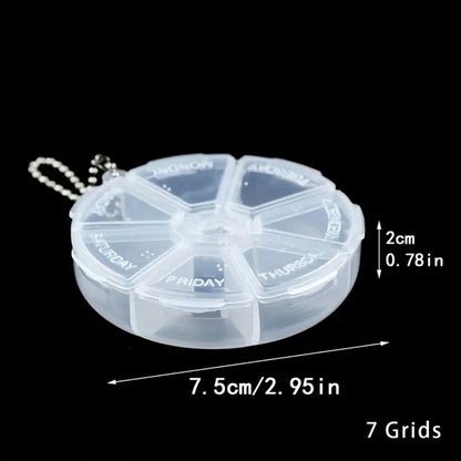 Pill box | Pill box | Medicine box | Tablet dispenser | Pill box | 7 days | Blue V1188-MS101-00309-1