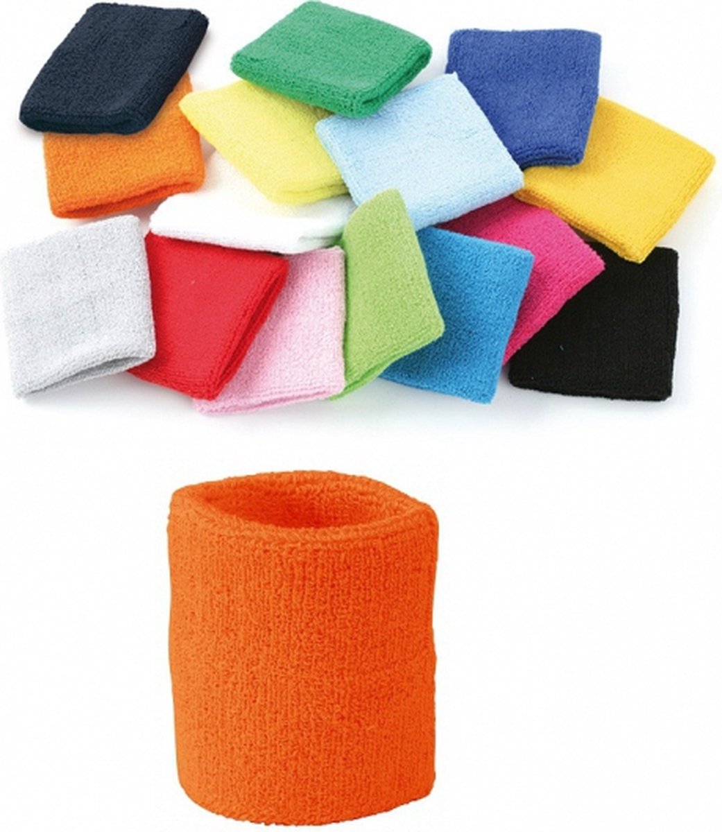 Orange sweatband for wrist V1188-MS101-00311-1