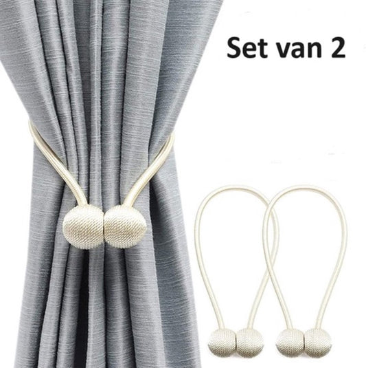 Set of 2 Magnetic Curtain Holders | Curtain Tieback | Curtain Holder | Magnetic Curtain Cord | Curtain Buckle V1188-MS101-00323-1