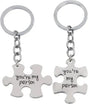 Keychain with Text "You're My Person" | 2-Piece | Koppes Keychain | Stainless Steel | Silver V1188-MS101-00324-1