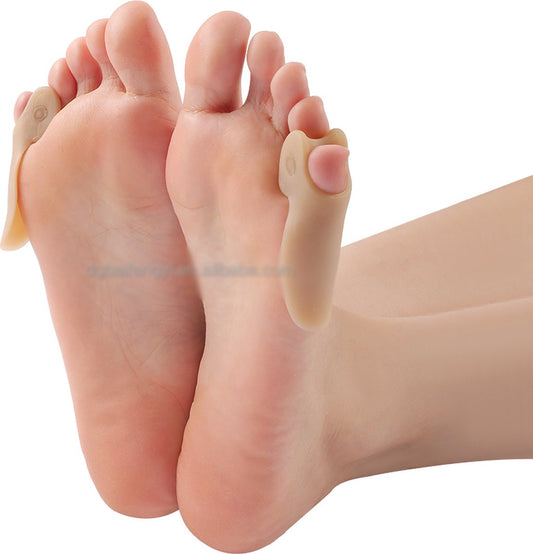 Silicone Toe Corrector Little Toe | Toe Spreader | Little Toe Protector | 1 Pair | Beige V1188-MS101-00325-1