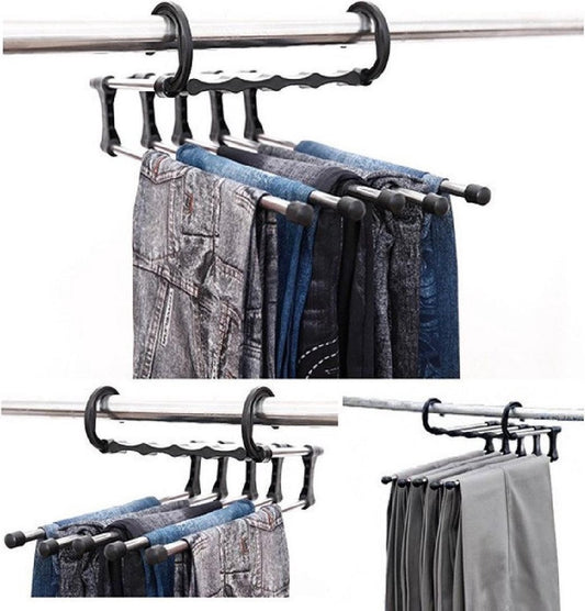 Trouser hanger Clothes hanger - Clothes rail - Trouser hanger Clothes hanger - Metal trouser rail - 5 garments V1188-MS101-00327-1