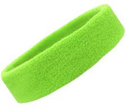 Headband | Headband | Sweatband | Sweatbands | Head | Sports band | Neon Green V1188-MS101-00329-1