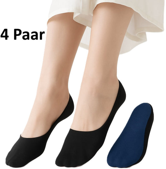 4 Pairs of Cooling Socks for Women | Invisible Socks | Fabric Socks | Soft & Lightweight | Boat Socks | Size V1188-MS101-00334-1