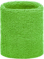 Lime green wrist sweatband V1188-MS101-00336-1