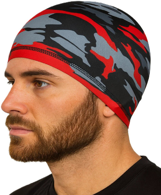 Motorcycle Beanie | Camouflage Cycling Beanie | Helmet Beanie | Bandana | Ventilated | Motorcycle Accessories V1188-MS101-00339-1