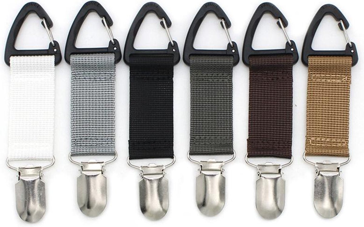 Hat Clip | Clothing Clip | Bag Charm | Bag Charm | Accessory Clip | Brown V1188-MS101-00342-1