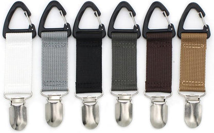 Hat Clip | Clothing Clip | Bag Charm | Bag Charm | Accessory Clip | Brown V1188-MS101-00342-1