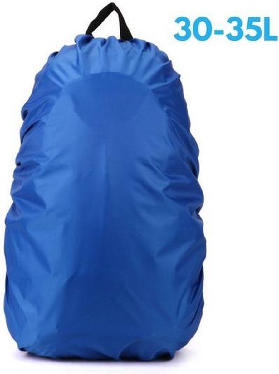 Backpack Rain Cover - Waterproof Rain Cover for Backpack - 30-35 Liter Rain Cover - Blue V1188-MS101-00345-1