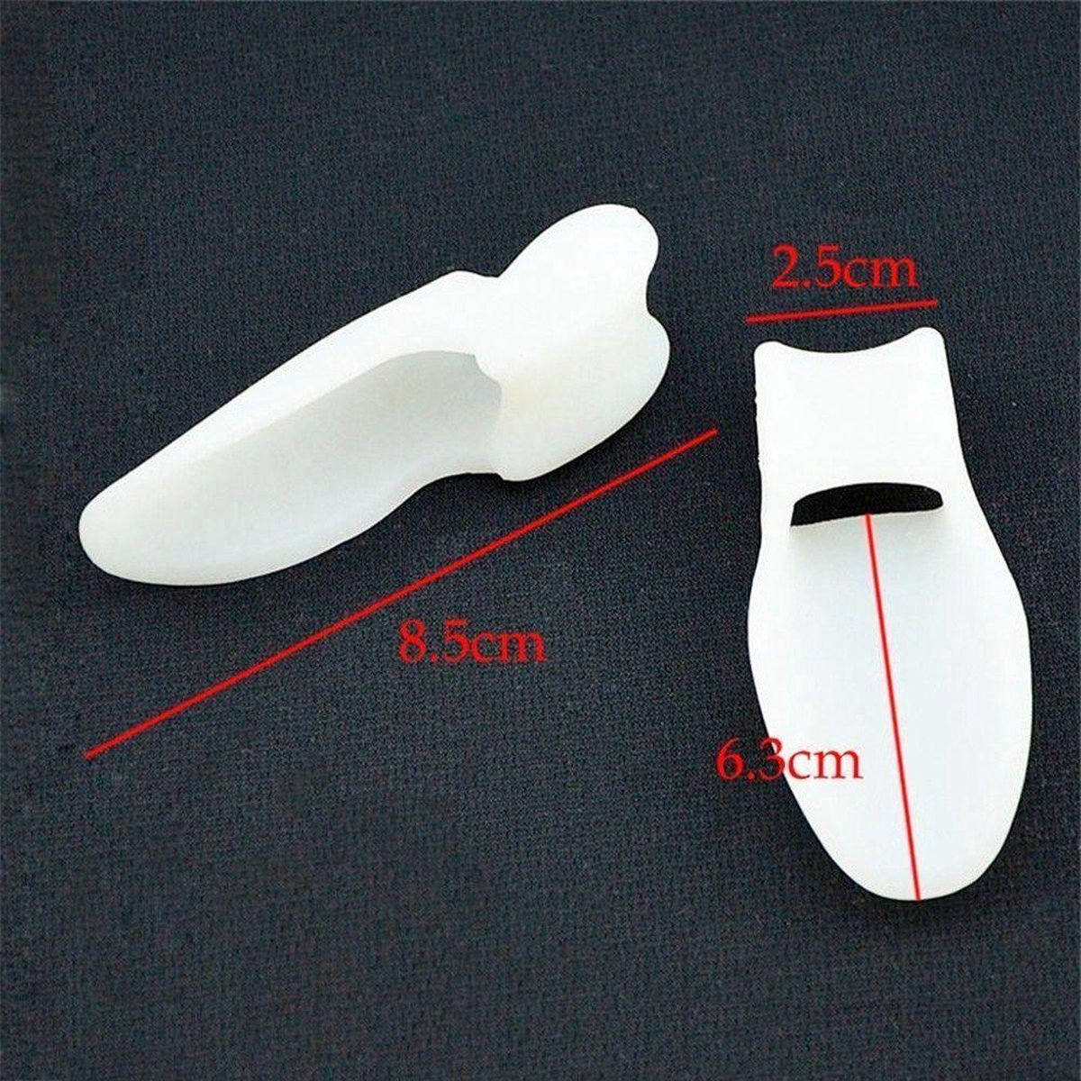 4x silicone big toe corrector/spreader (hallus valgus) V1188-MS101-00348-1