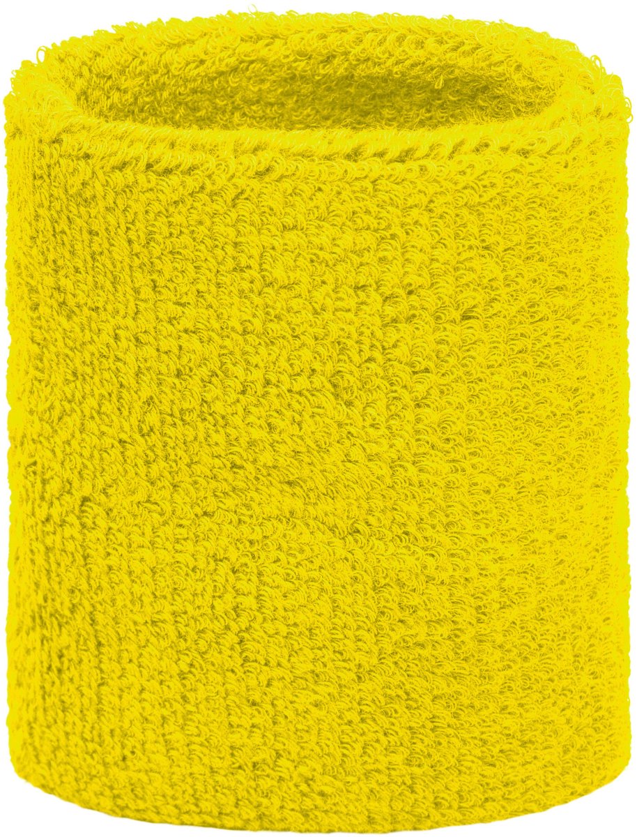 Yellow wrist sweatband V1188-MS101-00349-1