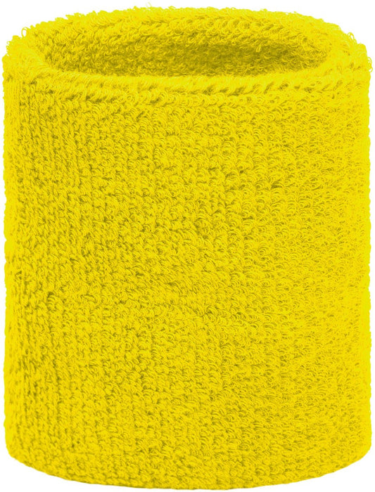 Yellow wrist sweatband V1188-MS101-00349-1