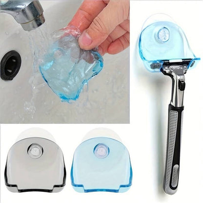Self-Adhesive Razor Holder | Razor Tray | Self-Adhesive Razor Holder | Hook for Razor | Hanging Razor | Blue V1188-MS101-00353-1
