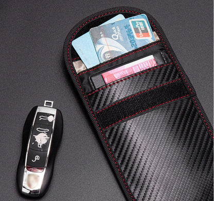 Carbon fiber key fob protector | Car Key Protector | Keyless Entry Protective Case | RFID Protective Case | V1188-MS101-00362-1
