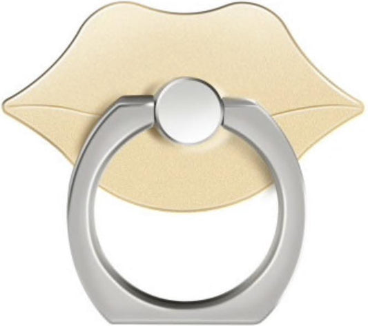 Gold-colored lips Ring finger holder - stand for phone or tablet V1188-MS101-00369-1