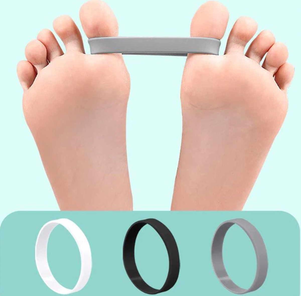 Elastic Toe Spreader | Elastic Toe Stretcher | Orthopedic Training | Hallux Valgus Toe Corrector | Straighten V1188-MS101-00370-1