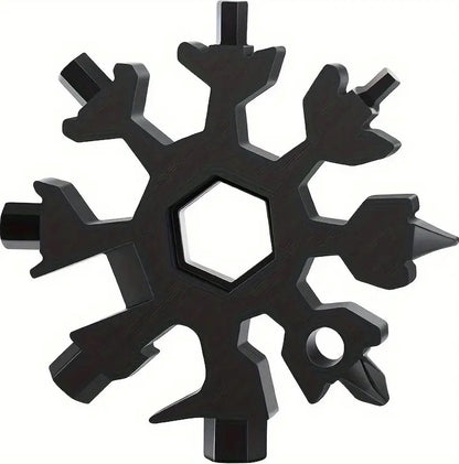18 in 1 Multipocket Tool | 18 Functions | Stainless Steel | Multitool Keychain | Bicycle Tools | Snowflake | V1188-MS101-00372-1