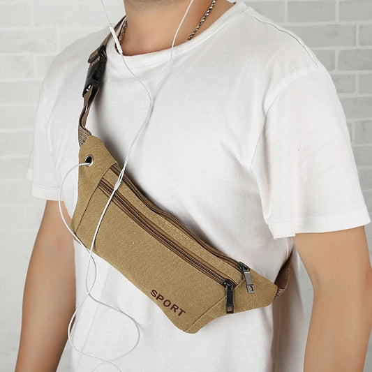 Sporty Waist Bag | Running Belt | Fanny Pack | Crossbody Bag | With Phone Holder & Cable Opening | Running V1188-MS101-00380-1