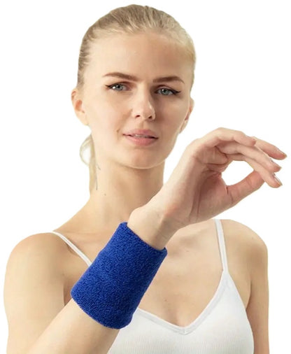 Wristband | Sweatband | Sweatbands | Wrist | Sports band | 1 piece | Blue V1188-MS101-00390-1