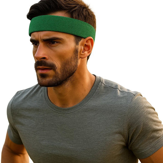 Headband | Headband | Sweatband | Sweatbands | Head | Sports band | Green V1188-MS101-00393-1
