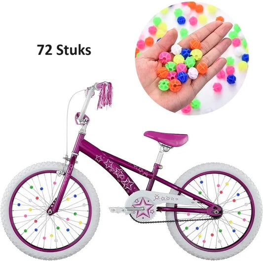 Spoke Beads Bicycle Wheel 72 Pieces | Spoke Reflectors | Glow In Dark | Wheel Reflectors Children's Bicycle | V1188-MS101-00395-1