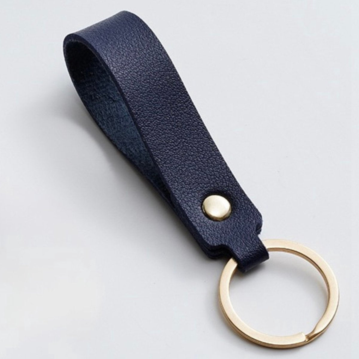 Keychain | Key Holder | PU Leather Keychain | Universal | Dark Blue V1188-MS101-00416-1