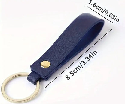 Keychain | Key Holder | PU Leather Keychain | Universal | Dark Blue V1188-MS101-00416-1