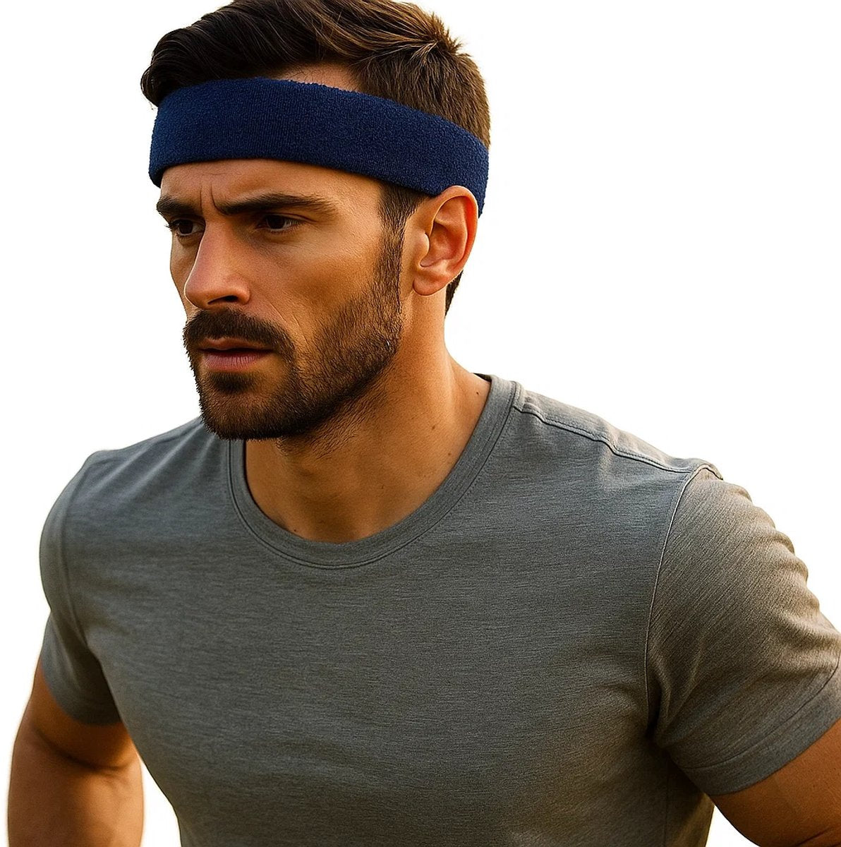 Headband | Headband | Sweatband | Sweatbands | Head | Sports band | Dark Blue V1188-MS101-00420-1