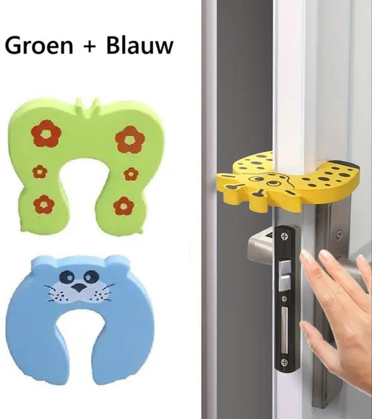 Animal Door Stoppers | Baby and Child Door Protectors | Door Protection | Foam | Animal Door Stopper | 2 V1188-MS101-00424-1