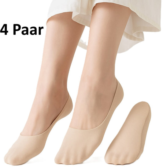 4 Pairs of Cooling Socks for Women | Invisible Socks | Fabric Socks | Soft & Lightweight | Boat Socks | Size V1188-MS101-00427-1