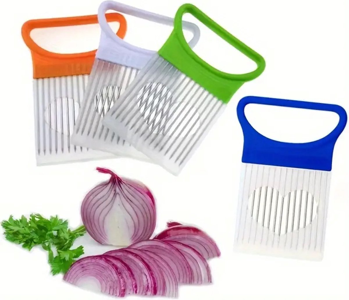 Onion Comb | Onion Slicer | Onion Slicer | Vegetable Slicer | Onion Cutting Aid | Orange V1188-MS101-00429-1