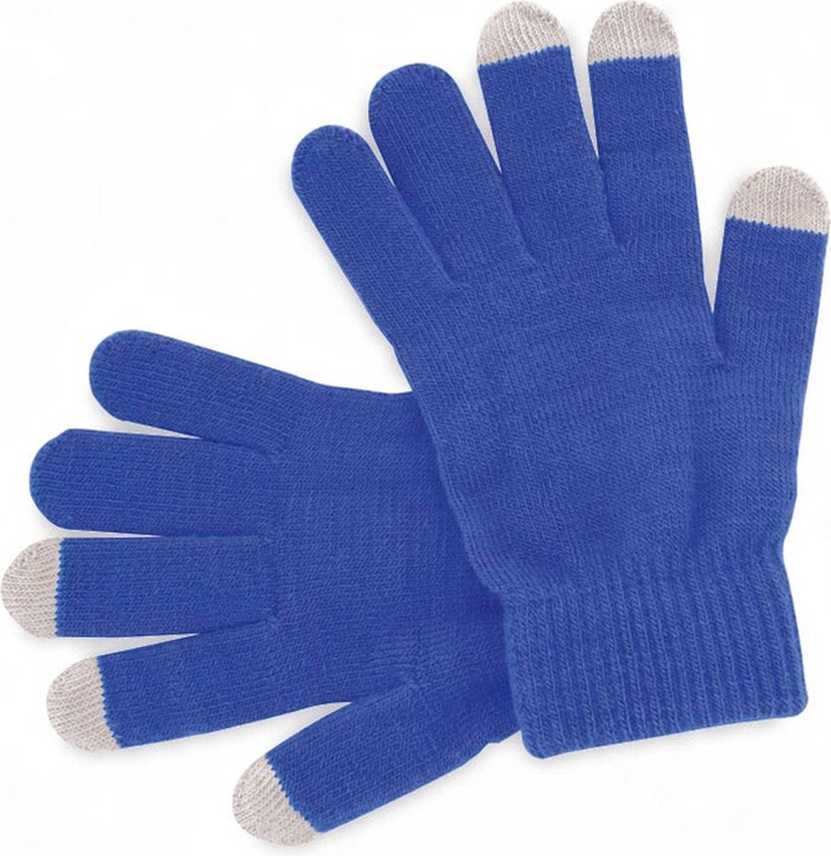 Touchscreen Gloves | Mittens | Touch Tip Gloves | Scandinavian Pattern | Unisex | For Adults | One Size | Blue V1188-MS101-00430-1
