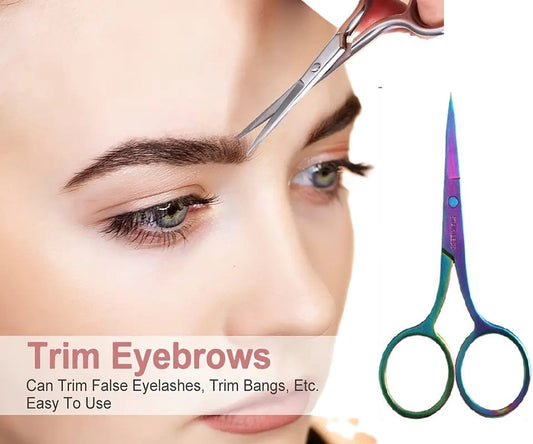 Cuticle Clipper and Eyebrow Scissors in 1 | Cuticle Scissors | Small Eyebrow Scissors | Cuticle Removal | V1188-MS101-00432-1