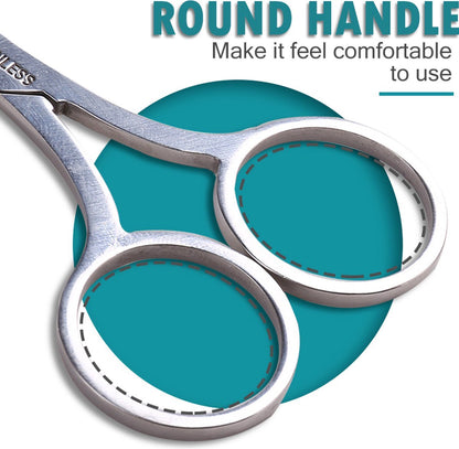 Cuticle Clipper and Eyebrow Scissors in 1 | Cuticle Scissors | Small Eyebrow Scissors | Cuticle Removal | V1188-MS101-00432-1