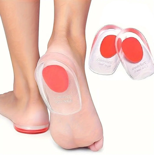 3D Sioftgel Gel Heel Insoles | Insoles | Heel Cups | Heel Spur Insoles | Heel Protectors | Size 35-41 | Red V1188-MS101-00464-1