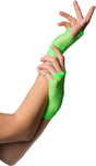 Partychimp Fingerless Fishnet Gloves Women's Elastane Green V1188-MS101-00481-1