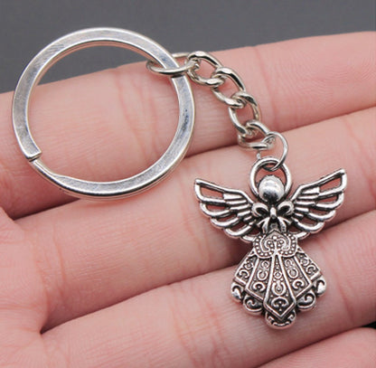 Keychain Guardian Angel | Lucky Keychain | Key Holder | Silver V1188-MS101-00499-1