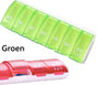 Pill Box | Pill Box | Medicine Box | Pill Box | 7 Days | 1 Week | Monday to Sunday | Green V1188-MS101-00505-1